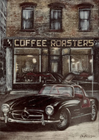 РЕТРО РАЛЛИ "Mersedes 300sl "coffee roasters". Екатерина Шерстнёва