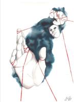 Графический лист из серии «Маски». Без названия 4. Ирина Задорина