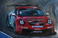 Постер А3 "Гонки.Порше мотоспорт 1" Екатерина Шерстнёва