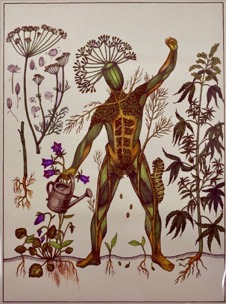 Людмила Баронина. Плитка А4 №8 «Umbracula vincunt» из серии «Вести из ниоткуда» 